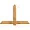 Ekena Millwork Eugene Rough Sawn Timber Gable Bracket, Western Red Cedar, 60"W x 40"H x 4"D x 6"F, 16/12 Pitch GBW060X40X0406EUG00RWR - alternate 1